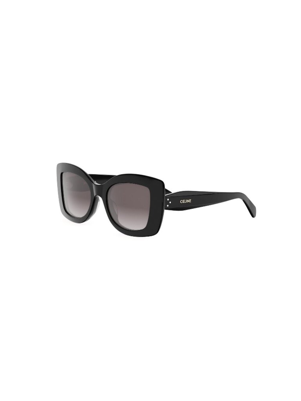 New CELINE Women's Sunglasses Acetate Frame 3 DOTS CL40324U 01K 52 Black
